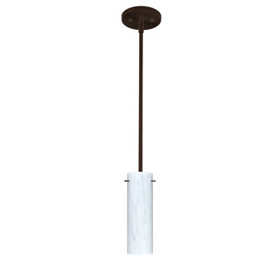 Luminaire suspendu cylindrique simple à 1 lumière Marunouchi