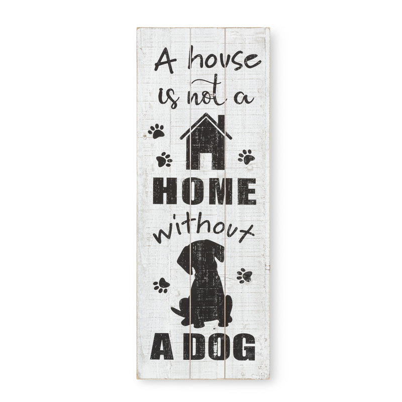 Set of 2 Dog Themed Wall Signs