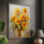 Reproduction encadrée FLORAL Series CDLX III - bois massif-1288956566