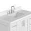 Ensemble de meuble-lavabo simple 42,25 po avec plateau en quartz Abshire-94668872-138338155