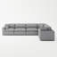 Canapé modulaire rembourré 6 pièces Jossa-739357896