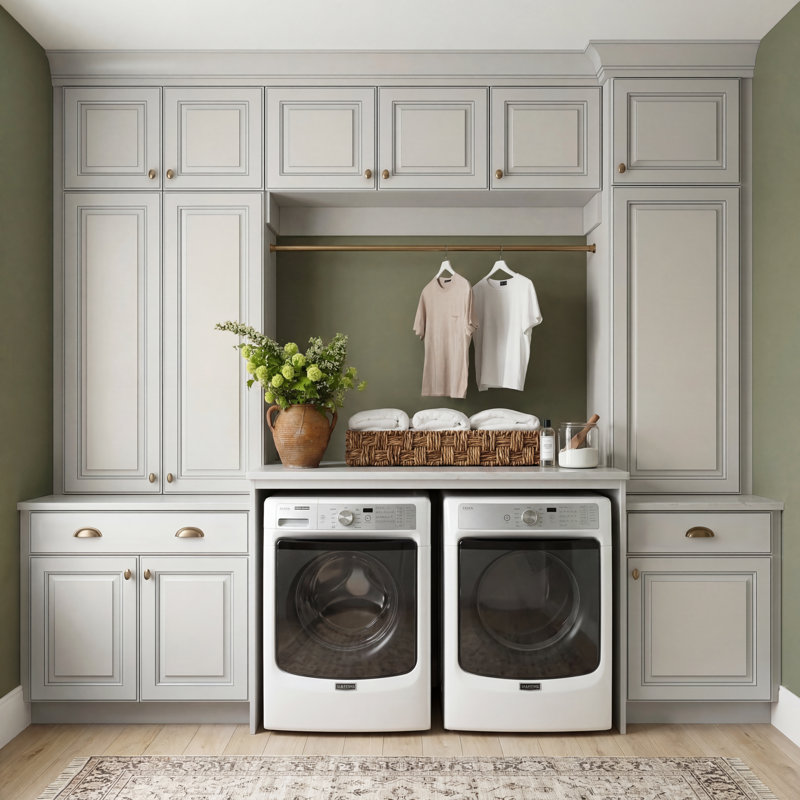Dwelling Value Greystone Door Sample, Harbor Mist/Nickel Glaze, Maple