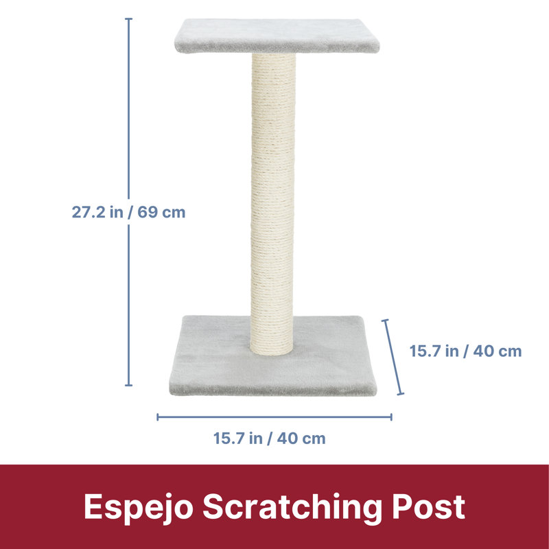 27"  Cat Tree, Beige/Grey