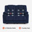 Causeuse électrique inclinable avec chaleur et massage, porte-gobelets, port de charge USB-214102203