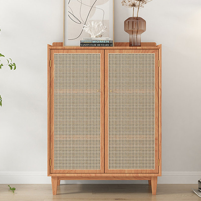 Rattan Weave Multifunctional Shoe Storage Cabinet