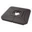 230 lb Base de parasol en PEHD brun foncé (ensemble de 4)-454325573
