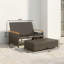 Canapés de patio multifonctionnels avec structure en acier, design beige moderne pour la détente en plein air
