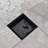 4 In. X 4 In. Stainless Steel Square Shower Drain With Tile-In Pattern Surface
