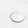 Ruvati White Ceramic Top Push Pop-up Drain for Bathroom Sinks without Overflow
