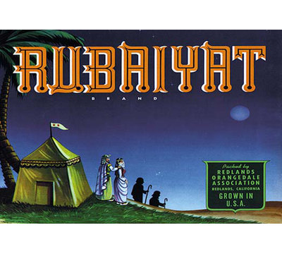 Rubaiyat Brand Label Vintage Advertisement