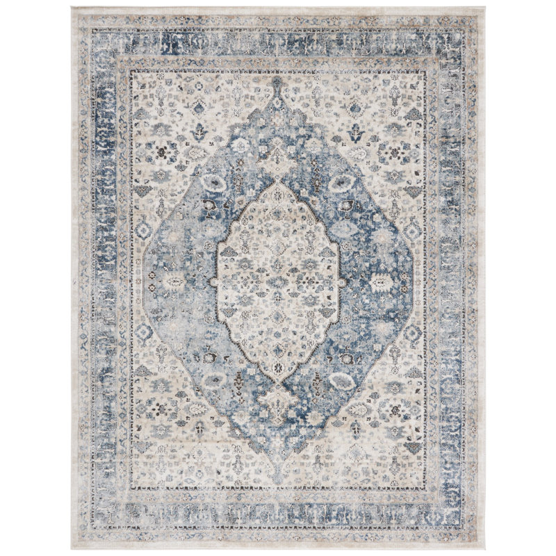 Domenic Oriental Beige Area Rug, Rectangle 9' x 12'