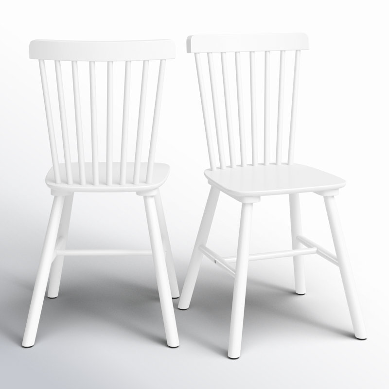 Chesley 17.13'' H Solid Wood Side Chair, White