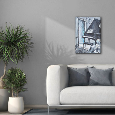  «Piano Blues 1» par Allayn Stevens, art mural sur toile