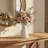 Charmaine 10" Cinched Knot White Ceramic Vase-605020606