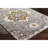 Rectangle Oriental Machine Woven Polyester Area Rug in Orange-437619154