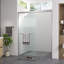 Porte de douche coulissante en aluminium de 74 po de hauteur avec installation réversible, poignée en acier inoxydable, imperméable et sécuritaire dans la salle de bain 56 - Quincaillerie double de 60 po x 74 po, rouille