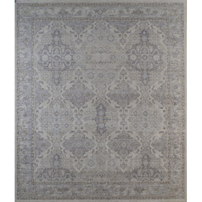 Transitional, Vintage One-of-a-Kind Rectangle 6'3" X 9' Hand Knotted Area Rug