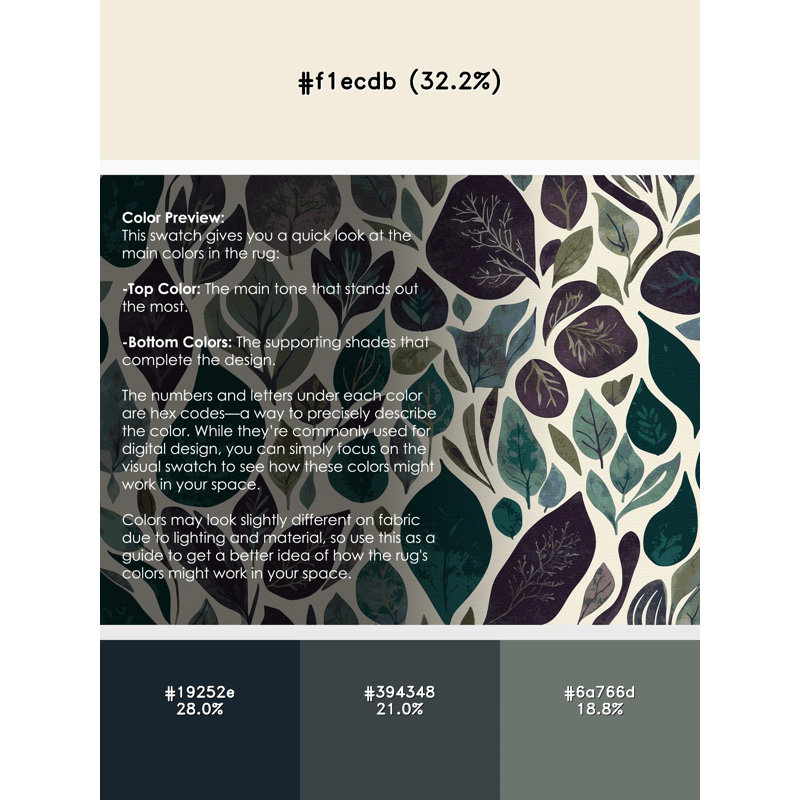 Forest's Echo Rug, Rectangle 8' x 10'