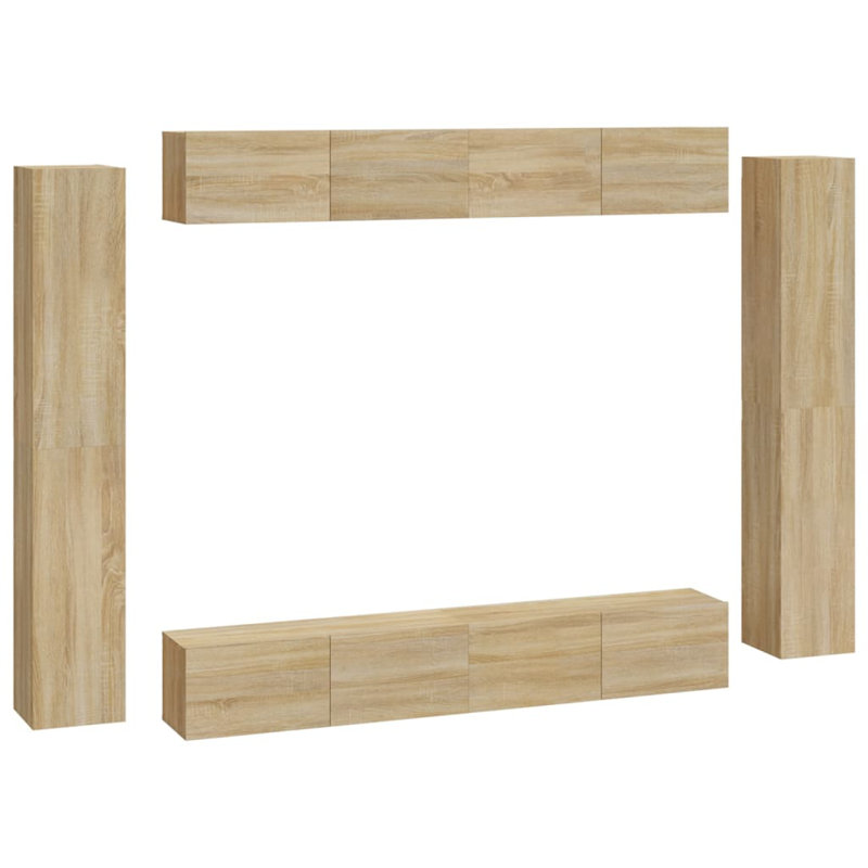Console de meuble télé vidaXL, Marron clair
