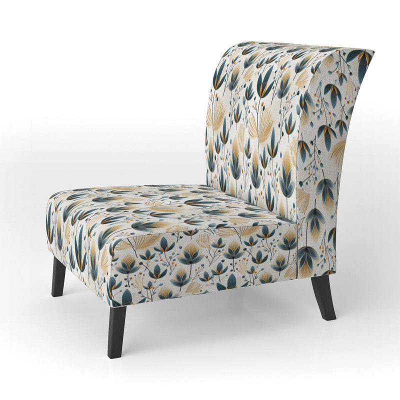 Scandinavian Yellow And White Collage - Velvet Upholstered Scandinavian Slipper Chair, Teal Accent Chair