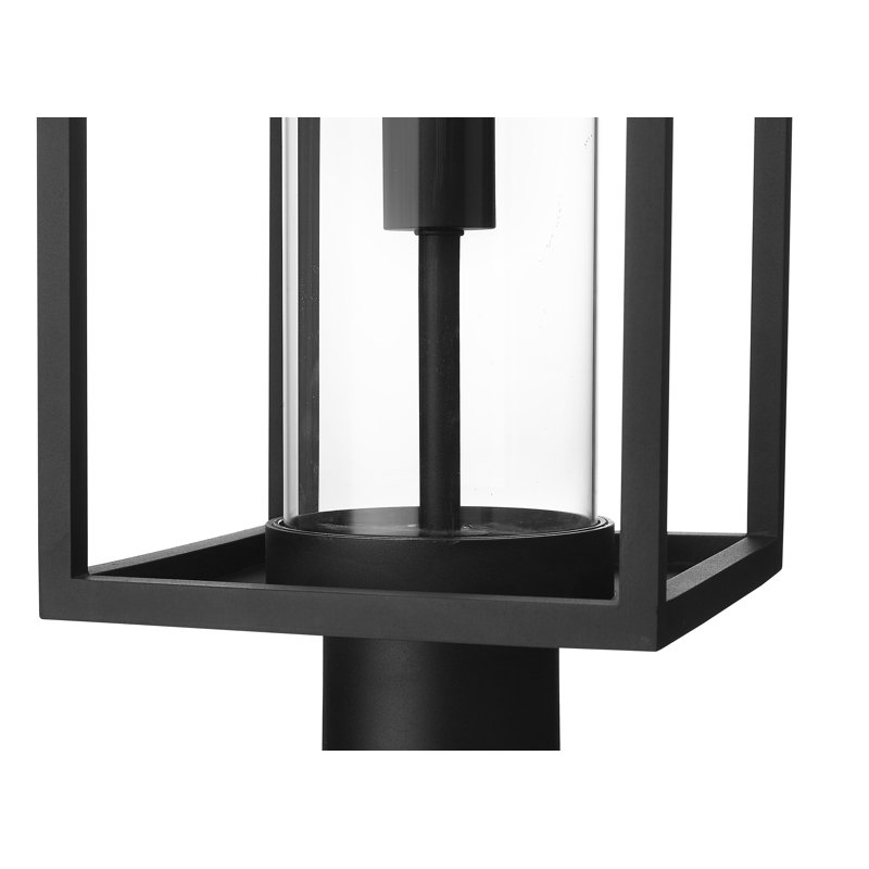 Tête de lanterne 1 lumière Bello, Noir, H 27,75 po x l 8 po x P 8 po