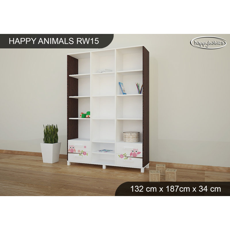 187cm H X 132cm W Kids Bookcase, Wenge Chestnut
