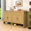 Armoire de rangement élégante avec amplement d'espace de rangement et tablettes réglables-804551410