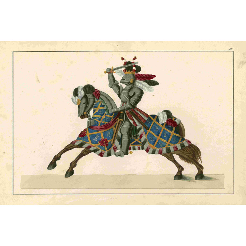 Knights In Armor II, H 8 po x l 12 po x P 1,25 po