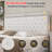 Upholstered Bed with Diamond Button, Modern Bed Frame with Galaxy Projector, No Box Spring Needed & Noise-Free Sturdy Wood Slats, PU-1586770351-1586770349