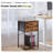  3-Tier Side Table, Multi-Functional Storage With Fabric Drawer, Brown, Ideal For Printer Stand, Bedside Table, And Sofa Table