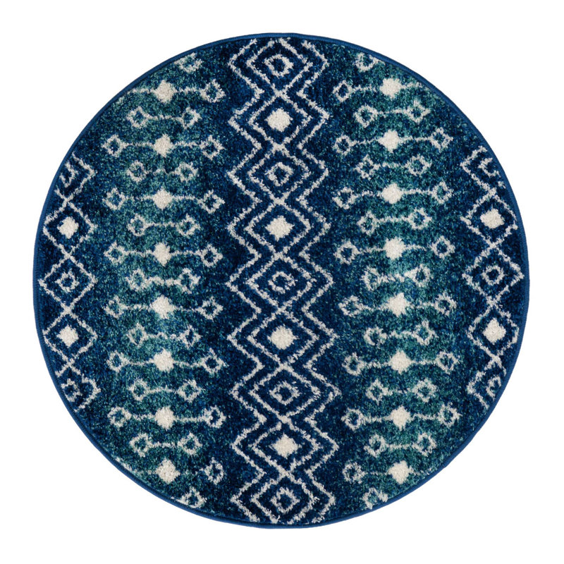 Somerville Geometric Indoor Rug, Round 3'1"