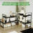 Expandable And Adjustable Cabinet Organizer Shelf, Stackable Metal Shelf Riser For Kitchen Cabinet, Pantry, Countertop, Under Sink, Desk Organization, Spice Rack, And Storage
