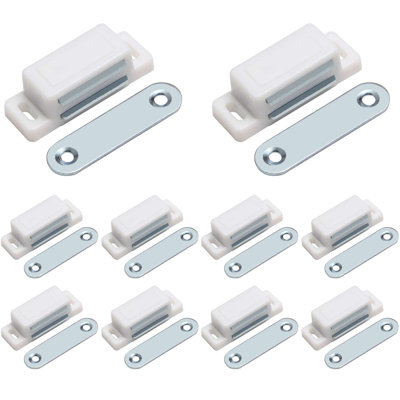 10 Pack Magnetic Door Catch for Kitchen Bathroom Cupboard Wardrobe Closet Drawer