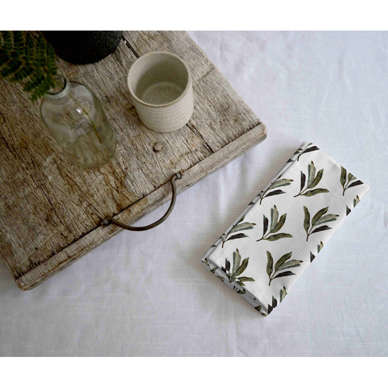 Caera 100% Cotton Floral Square Napkin