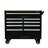 -drawer Steel Multifunctional Tool Cart With Wooden Top For Workshop And Garage