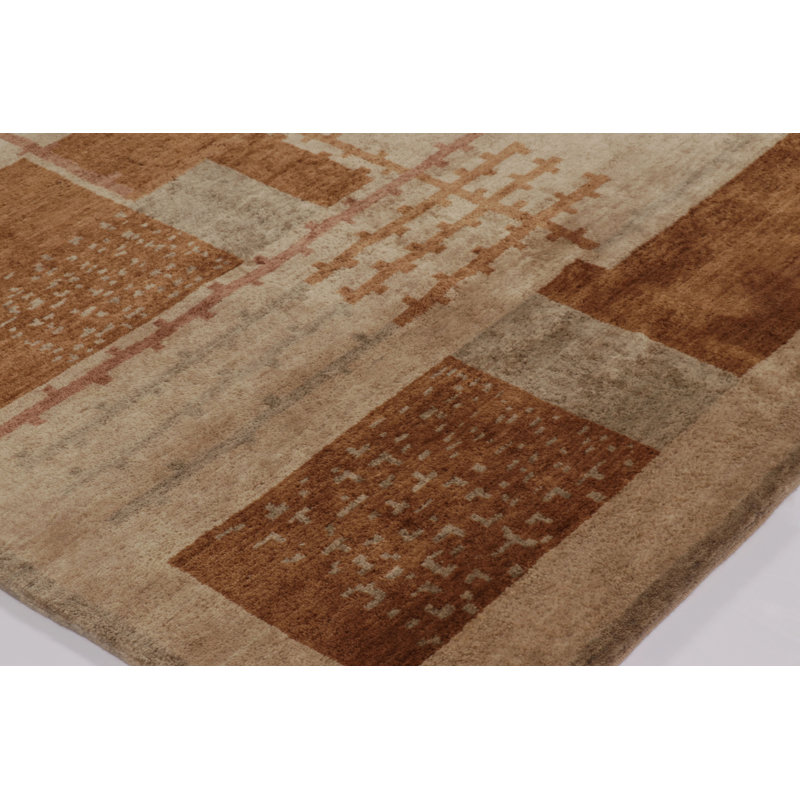 Art Deco Handmade Wool Area Rug