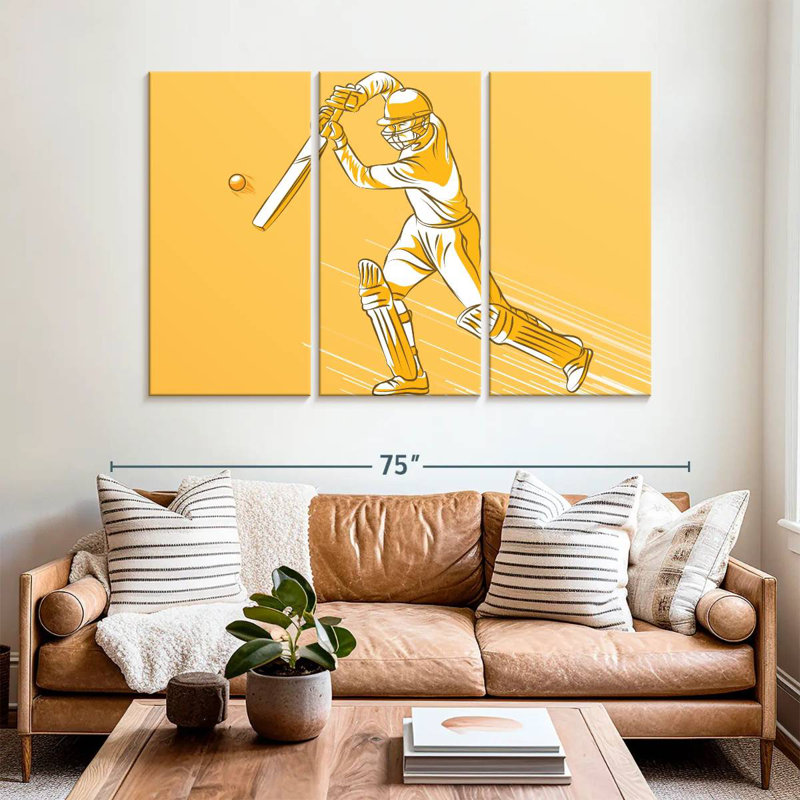Coup de cricket, H 20 po x l 33 po