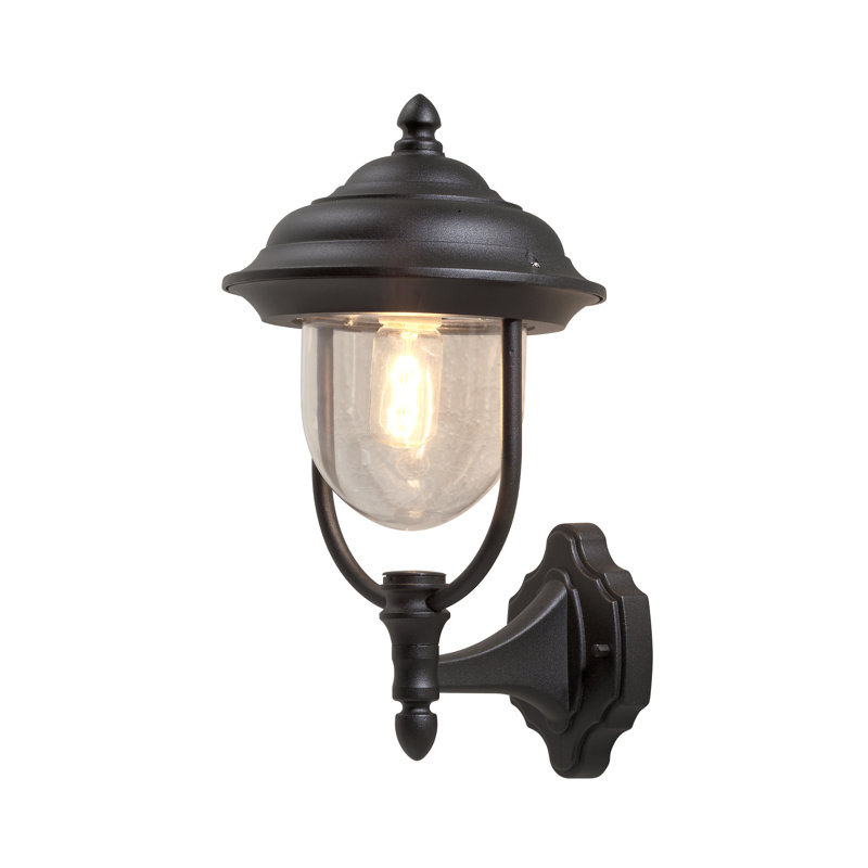 Parma Outdoor Wall Lantern, Black