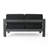 56.75'' Metal Outdoor Loveseat with Cushions-291962990-291962991