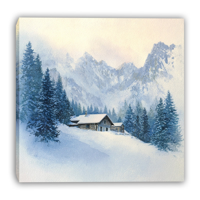 Art mural sur toile Mountain Lodge, H 30 po x l 30 po