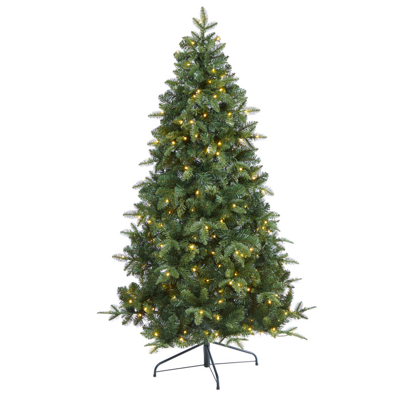Lighted Artificial Christmas Tree, 6' H