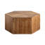 Table basse rétro en bois de noyer massif