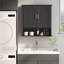 Armoire de salle de bain murale blanche-1491715490