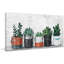 Two-Toned Succulent Holders - Wrapped Canvas Painting-1344300652