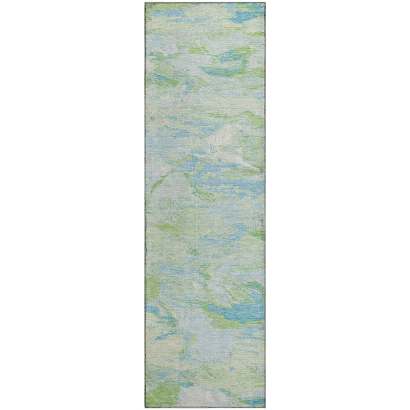 Premium Machine Washable Sykora AMF1344 Abstract Rug, Rectangle 1'8" x 2'6"