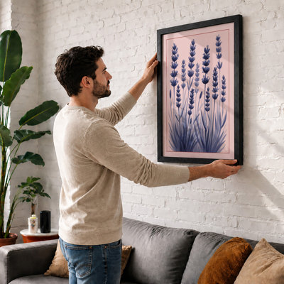 Lavender Study Botanical - Framed Print