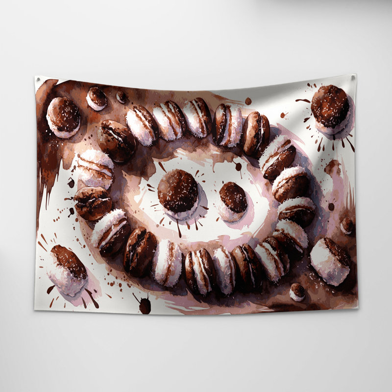 Tapisserie murale Desserts Lamingtons, 51 po x 60 po
