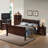 Panel Sleigh Bed Crafted from for Bedroom, Offering Comfortable Rest and a Relaxing Retreat-1000973719-1000973718