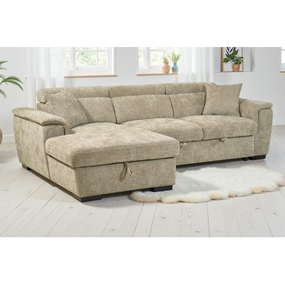 Howerton 4 Seater Chenille Sofa Bed