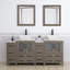  Ensemble de meuble-lavabo double 72 "avec miroir-106870177